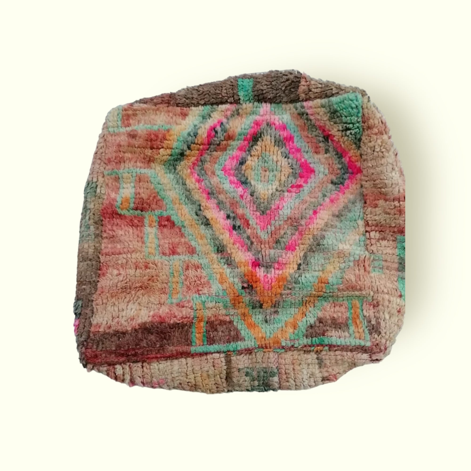 Handcrafted Wool Moroccan Pouf – Stylish & Versatile Home Décor