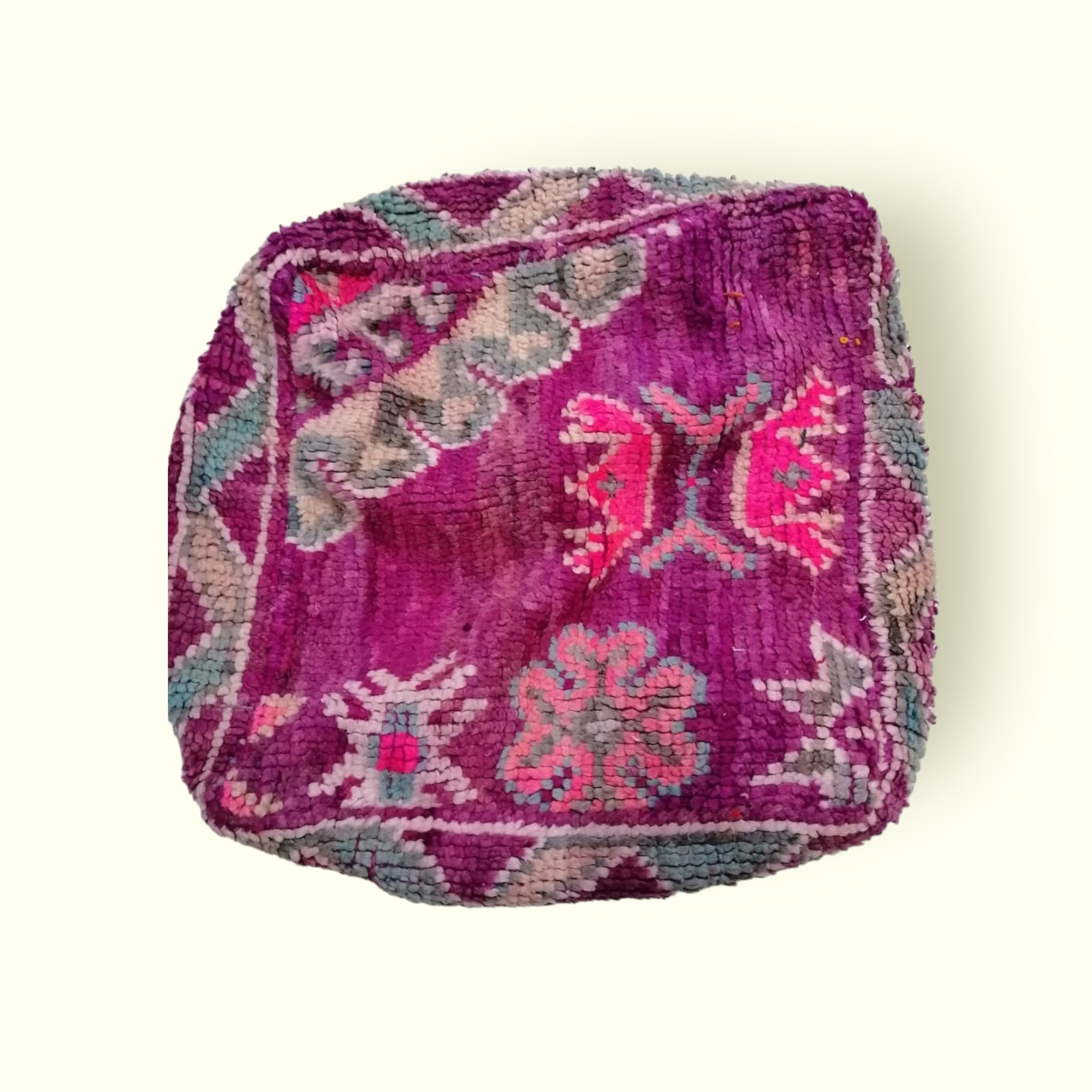 Handcrafted Wool Moroccan Pouf – Stylish & Versatile Home Décor